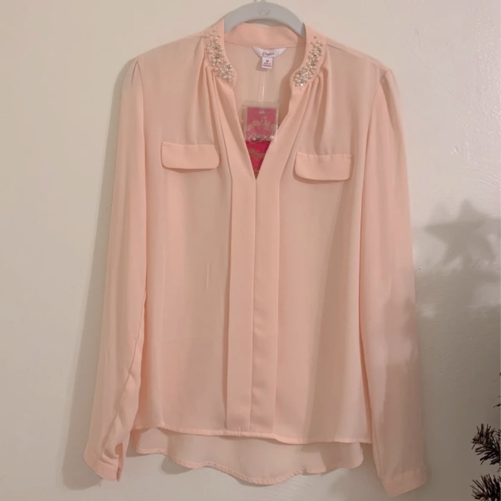 Blush Pink Blouse NWT